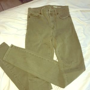GREEN GAP JEANS